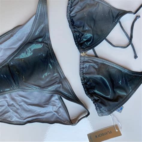 Playboy Swim Nwt S Vintage Playboy Iridescent Bikini Poshmark