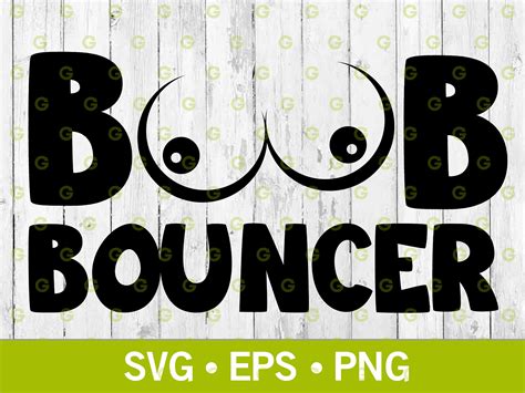 Boob Bouncer X Off Road Decal Svg Tits Svg Boobs Svg Etsy