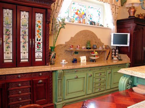 Stained Glass Windows For Kitchen Cabinets