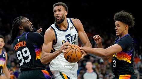 Rudy Gobert Records Double Double To Lead Jazz Past Suns After Trailing