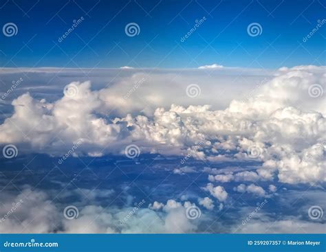 Clouds Background Seen from an Airplane Stock Image - Image of high, eternity: 259207357