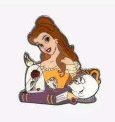 Belle Hot Topic Princess Sidekick Mystery Collection Loungefly Disney Pin