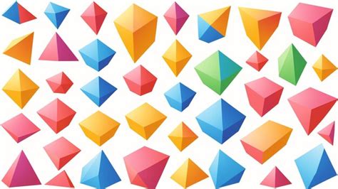 Premium AI Image | Colorful Geometric Shapes