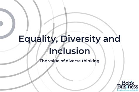 Equality Diversity And Inclusion Courses Bobs Business