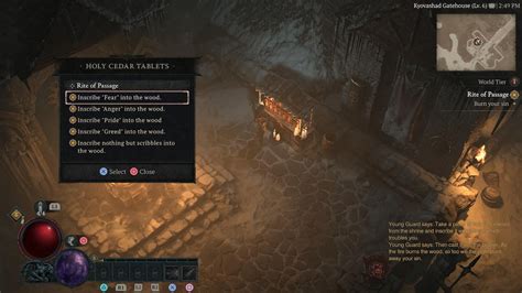 What Should You Inscribe Into The Holy Cedar Tablets In Diablo 4 Pro