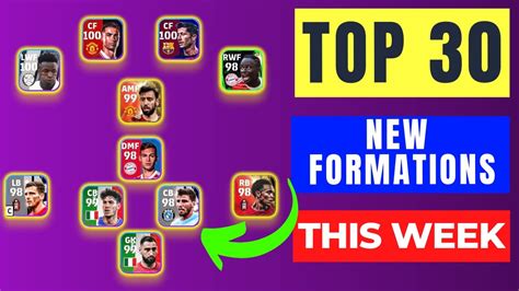 Top New Formations Update This Week In Efootball Mobile Best