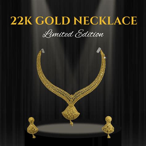 Timeless 22K Gold Long Necklace – 37.19g – Zevar Indian Gold Jewellery ...