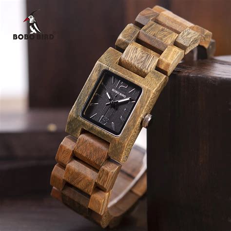 BOBO BIRD повседневные женские кварцевые часы женские деревянные ...