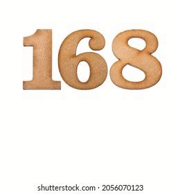 Number 168 Wood Isolated On White Stock Photo 2056070123 Shutterstock