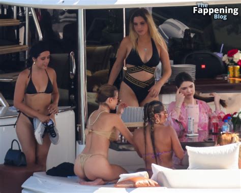 Camila Cabello Is Seen In Black Bikini As She Spends The Day On Marc Anthonys Yacht In Miami