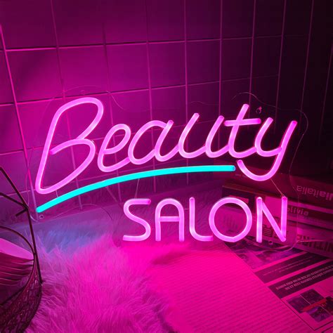 Usb Beauty Salon Custom Led Neon Sign Handmade Neon Light Wall Etsy