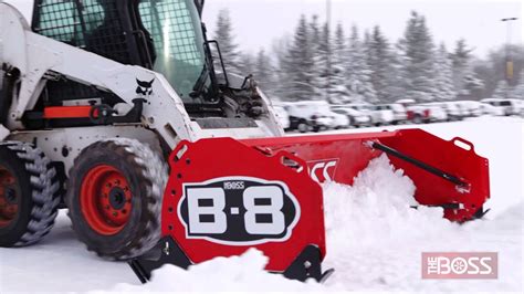 Box Plows And Skid Steer In Action Youtube