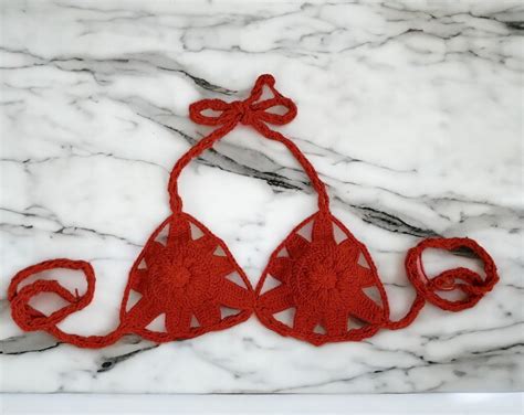 Floral Crochet Bikini Color Option Summer Beach Wear Perfect Summer Gift Women S Swimsuit