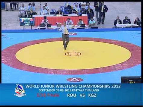 WORLD JUNIOR WRESTLING CHAMPIONSHIPS 2012 ROU VS KGZ YouTube