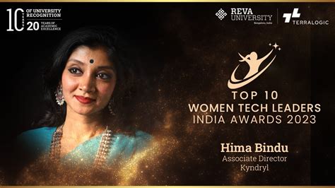 Hima Bindu Associate Director Kyndryl Winner Of Top Women Tech