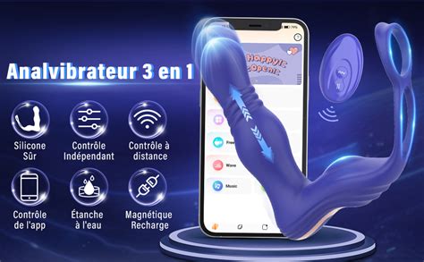 Plug Anal Vibromasseur Pour Homme Plug Anus Femme Sex Toys Avec