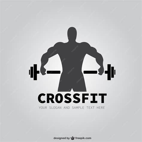 Logo De Crossfit Vector Premium