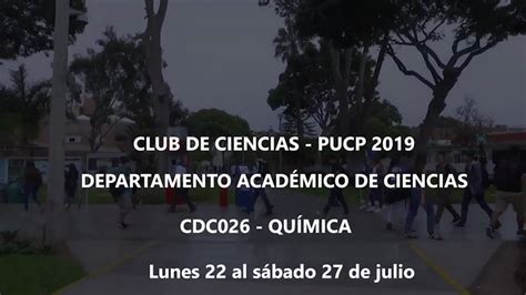 Departamento Académico De Ciencias Educast Pucp