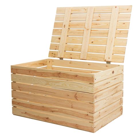 Truhen Neue Holztruhe natur groß 80x50x39cm obstkisten online de