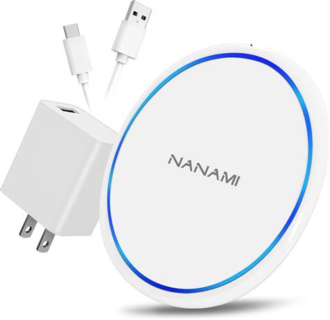 NANAMI 10W Fast Wireless Charger Qi Charging Pad With QC3 0 Adapter