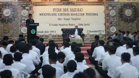 Pesan Dan Nasehat Bapak Pimpinan Pondok Pesantren Modern Ar Ridho