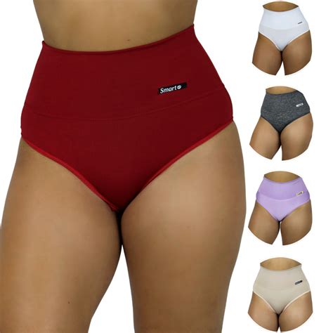 Kit Calcinha Cinta Segura Barriga Lingerie C S Duplo Alta Compress O Shopee Brasil