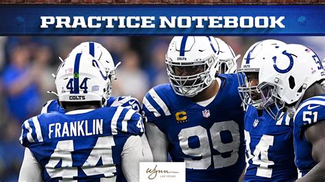 Practice Notebook After Colts Waive Shaquille Leonard Players