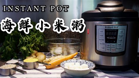 【电子压力锅食谱】简单的晚餐 海鲜小米粥｜instant Pot Seafood Millet Porridge｜chinese Recipe 私享 Youtube