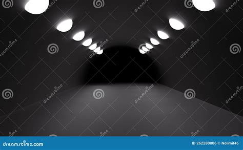 Black room with lights stock illustration. Illustration of dark - 262280806