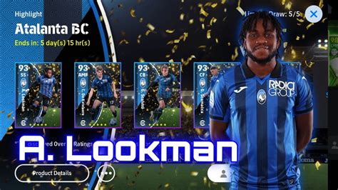 Atalanta Club Pack Opening Efootball Pes Youtube