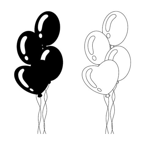 Birthday Balloon Silhouette