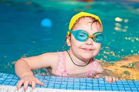 A Girl Swimming With Goggles Goggles One Refreshment Vector Goggles