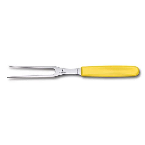 Fourchette D Couper Manche Jaune Lame Inox Cm Victorinox