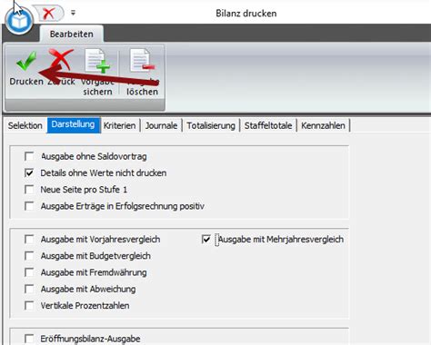 Erfolgsrechnung Bilanz Drucken Fibuquick Modulanleitung