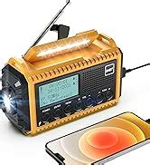 Mesqool Wind Up Radio Hand Crank Solar Radio With Torch Flashlight And