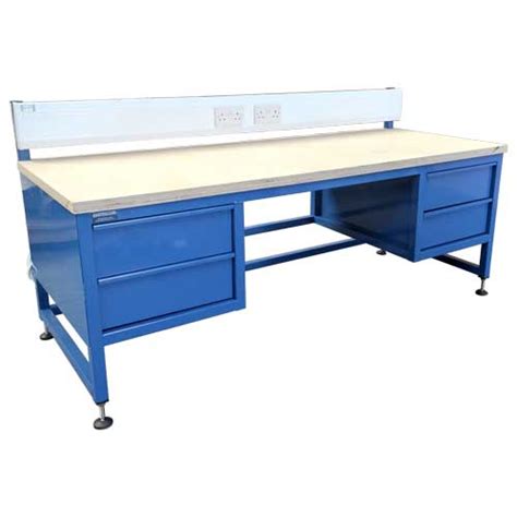 Plywood Top Workbench with Sockets and Storage Drawers (HDB-33) - Heavy ...