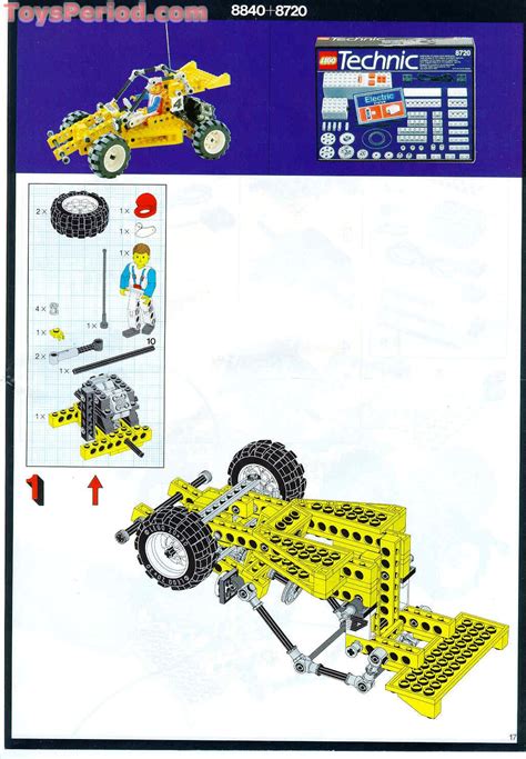 LEGO 8840 Rally Shock And Roll Racer Instructions And Parts List