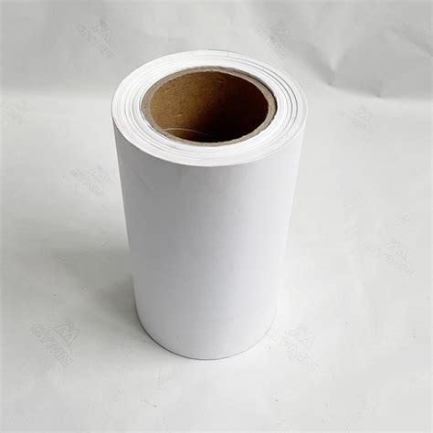 G White Glassine Liner Hot Melt Glue Tough Label Art Paper Aluminum Coated