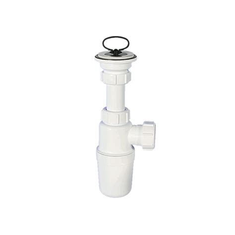 Сифон для раковины McAlpine MRW1-A (1"1/4 x 32 мм, с выпуском и пробкой ...