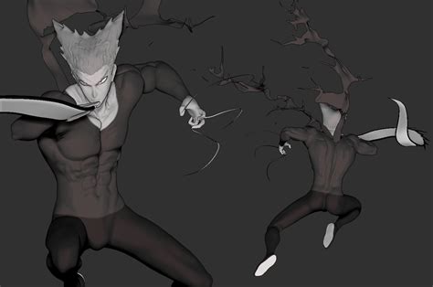 TGSmurf On Twitter Posed My WIP Garou And Did A Rough First Setup Of