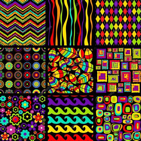 Vector Seamless Patterns Stock Vector Miloarts