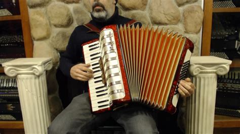 5758 Red Gold Hohner Concerto Iii Piano Accordion Lmm 34 72 1199 Youtube