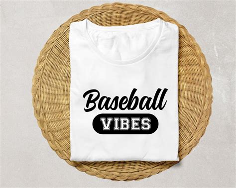 Baseball Vibes Svg Baseball Mom Png Softball Vibes Svg Baseball Svg