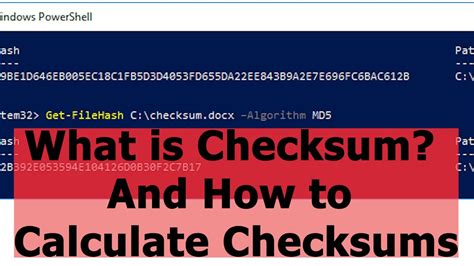 What Is Checksum And How To Calculate Checksums Youtube