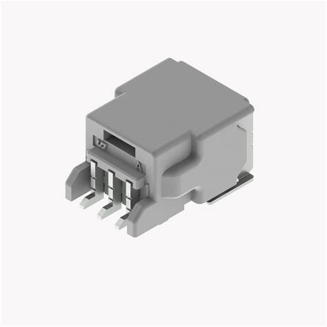 020 3Pin Male Connector Horizontal Natural SMT Type UJU ELECTRONICS