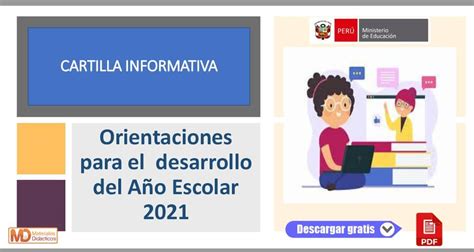 📚 【 Lineamientos Para El Desarrollo Del Año Escolar 2021 Folleto