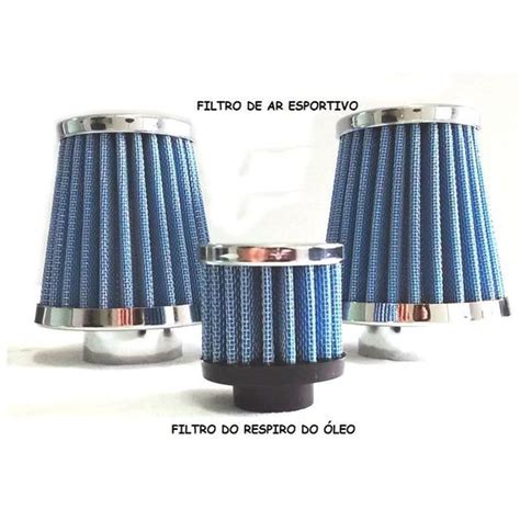 Filtro Ar Esportivo Fusca Kombi Carburacao Dupla Respiro DISKSCAP