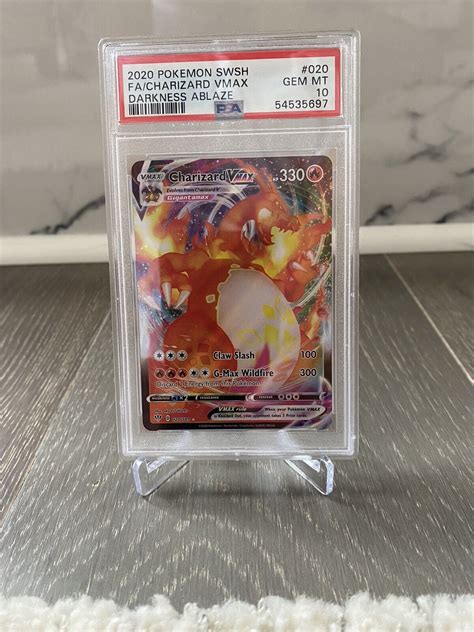 Mavin 2020 Pokemon Darkness Ablaze Charizard Vmax Full Art Holo Psa 10 Gem Mint 20 189