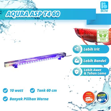 Jual LAMPU CELUP AQUARIUM LED ARMADA AQURA 60 CM DENGAN SAKLAR Shopee