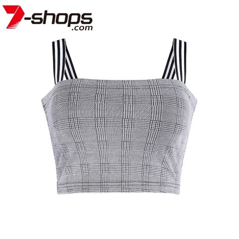 7 Shop Summer Slim Render Short Top Women Sleeveless Lattice Tank Tops